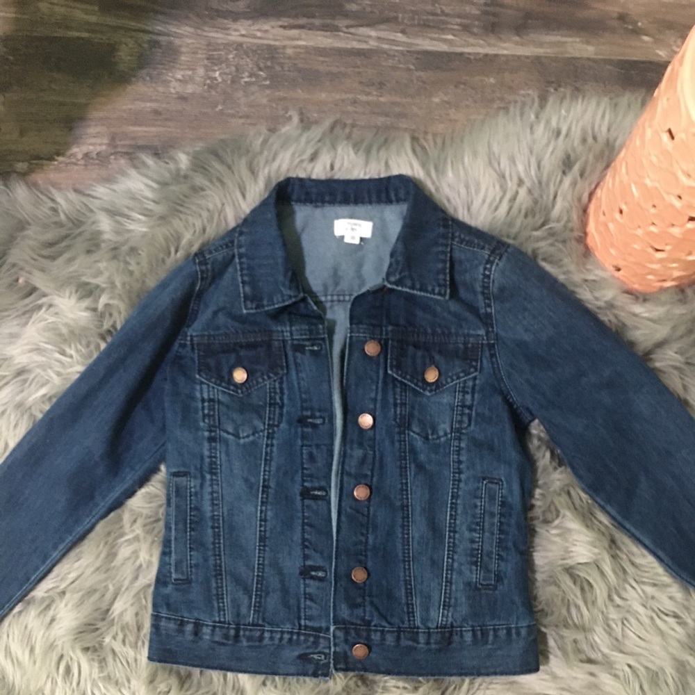 Crown and ivy blue jean jacket